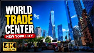 [4K] NYC World Trade Center Walking Tour 9/11 Memorial Oculus Mall Brookfield Place Koenig Sphere