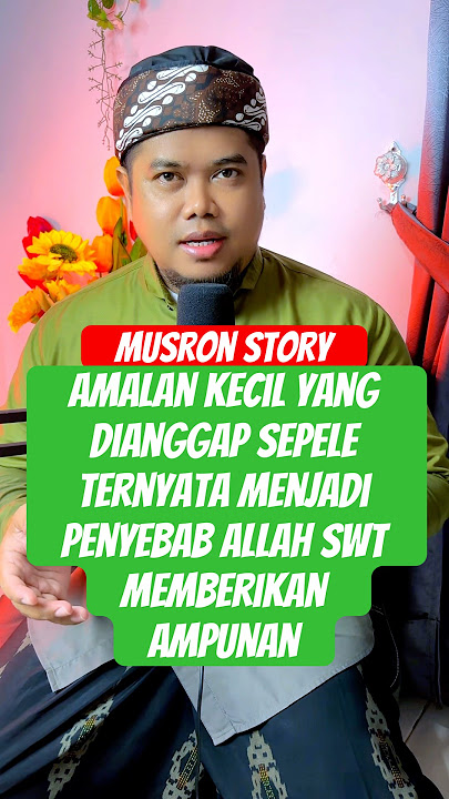 Amalan kecil yang dianggap sepele ternyata menjadi penyebab Allah SWT memberikan ampunan#motivation