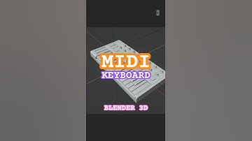 Blender 3D - Modeling a MIDI Keyboard