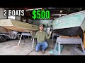 I BOUGHT 2 BOATS FOR $500! (Building the ULTIMATE MINI ELECTRIC BASS BOAT)