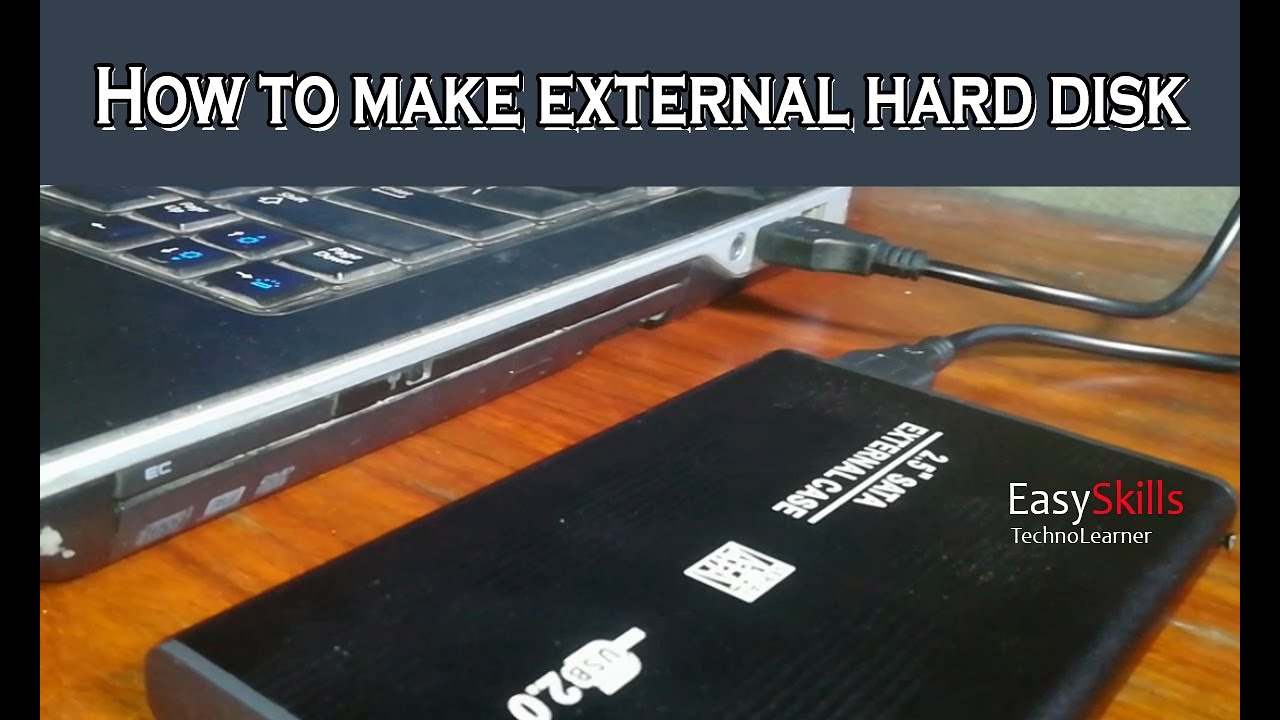 How to make external hard disk Extra backup storage system Enhance