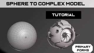 HardSurface Practice. Advanced Sphere Full Tutorial! #3dsmax #modeling #3ds
