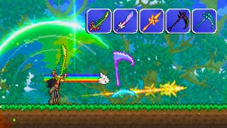 Terraria, But EVERY Melee Weapon Attacks At The Same Time...