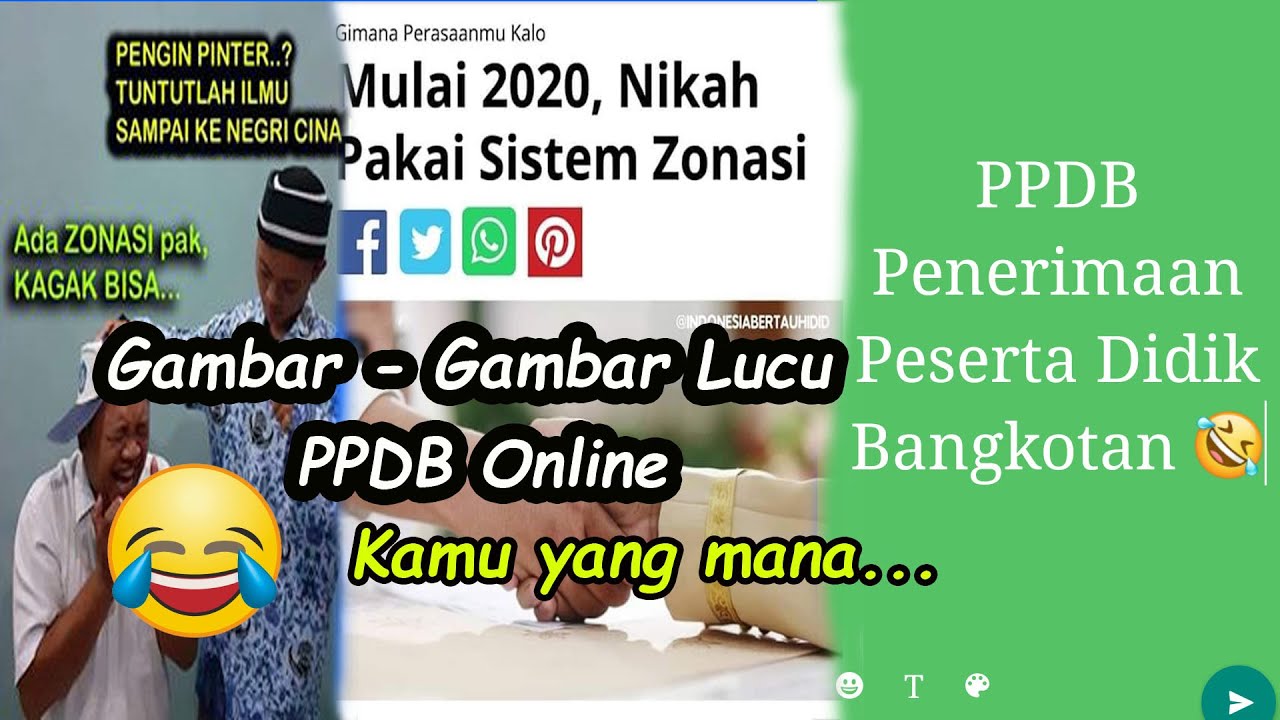 Meme Gambar Poster Lucu Ppdb 2020 Youtube
