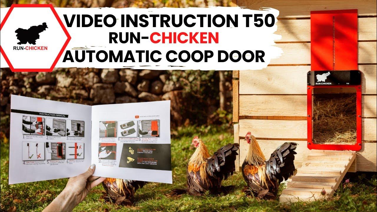RunChicken coop door Video Instruction (Model T50) YouTube