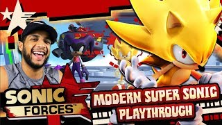 Sonic Forces (PC 4K 60FPS) MODERN SUPER SONIC PLAYTHROUGH