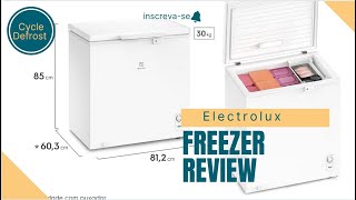 FREEZER HORIZONTAL ELECTROLUX CYCLE DEFROST HE200 / REVIEW /