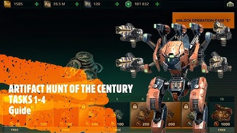 WAR ROBOTS RETRO EVENT || TASKS 1-4 || GUIDE