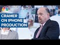 Jim Cramer talks Apple iPhone production and Joe Biden's plans for China