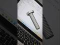 Bolt design in creo parametric software #engineering #creoparametric