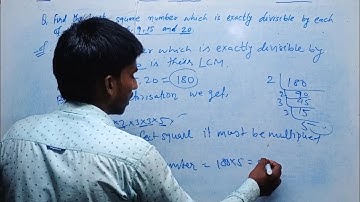 Find the least square number which is exactly divisible by each of the numbers 6, 9, 15, and 20 CL-8