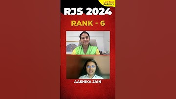RJS 2024 Interview | Aashika Jain | Rank 6