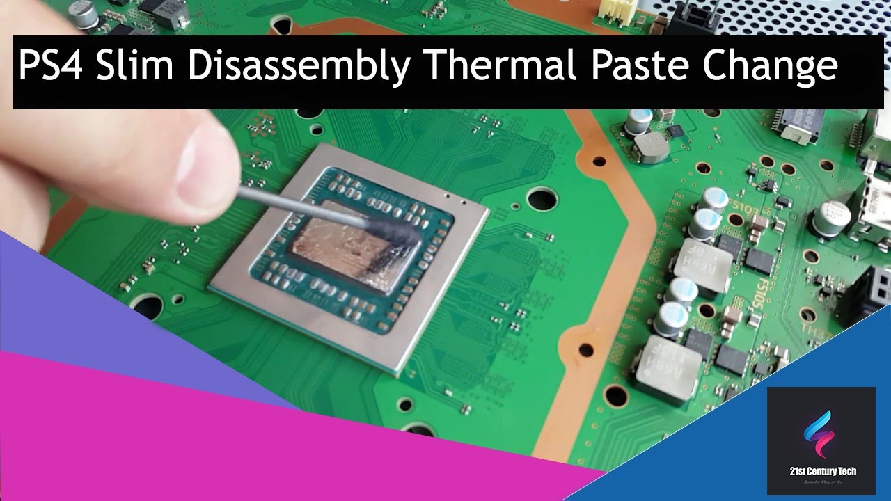 Overheating PS4 Slim Disassembly & Thermal Paste Replacement - YouTube