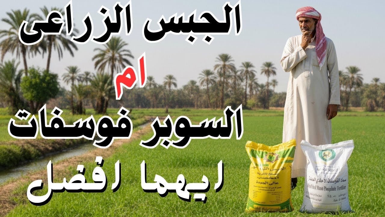 الفرق بين الجبس الزراعي والسوبر فوسفات 🌾 | الكمية لكل فدان ومواعيد الإضافة الصحيحة