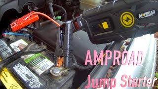 AMPROAD Jump Starter 4000A - LED Smart Jumper Cables