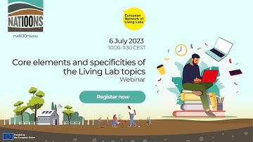 Webinar 3: Core elements and specificities of the Living Lab topics