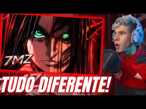 7MZ voltou diferente! Hick reagindo a Eren (Attack on Titan) - AO SOM DO ESTRONDO | 7 Minutoz