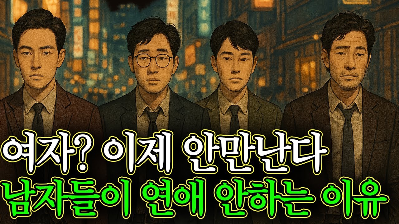 요즘 남자들이 연애보다 혼자를 선택하는 이유