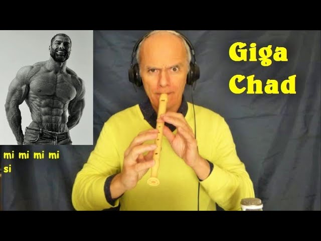 Gigachad Meme Song - Recorder Flute Tutorial 