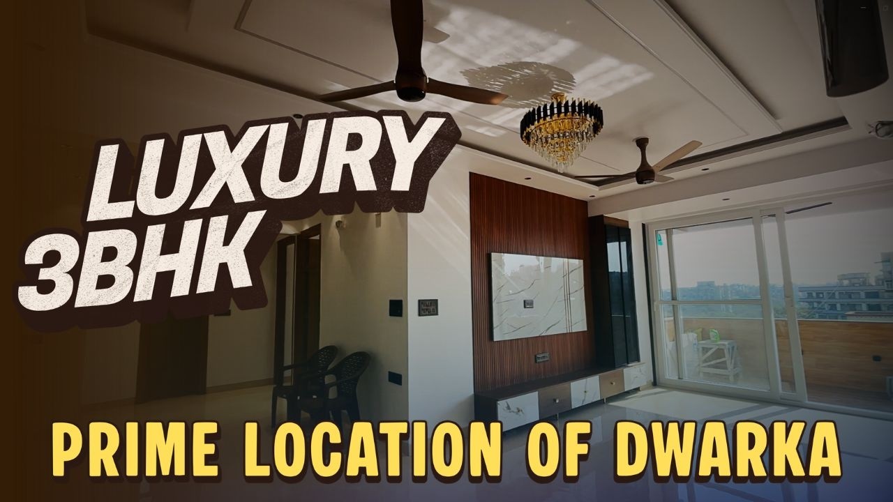 3BHK Luxury Apartment for Sale in Prime Location of Dwarka #3bhkflat #dwarkasocietyflats #home