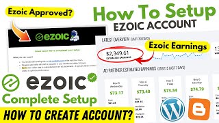 How To Setup & Create Ezoic Account | Ezoic Complete Settings 2024 | Ezoic Account Approved