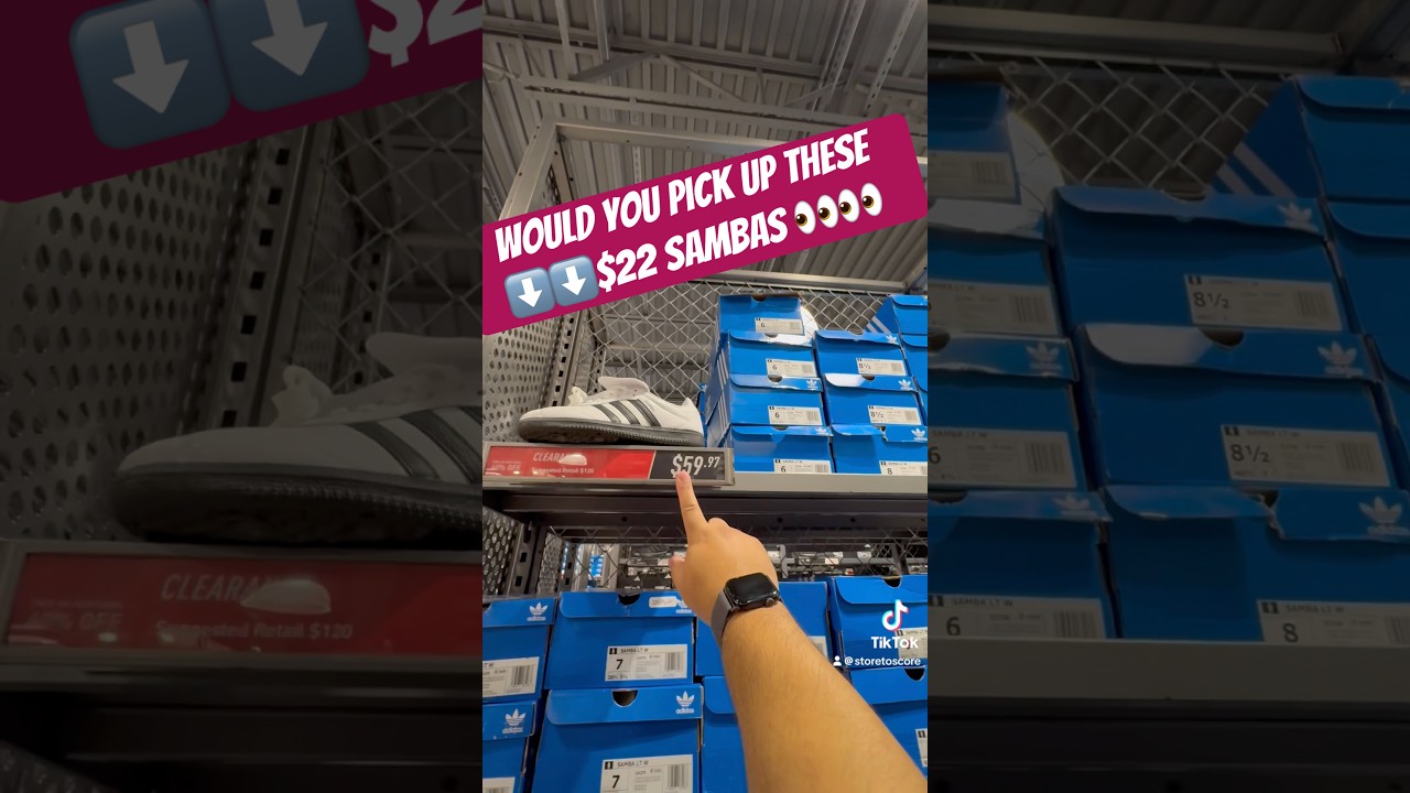 Ross & Burlington were dry… adidas outlet dropped $22 Sambas 🔥👟