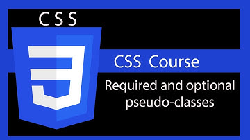 CSS Style form elements ( :Required and :optional pseudo classes )