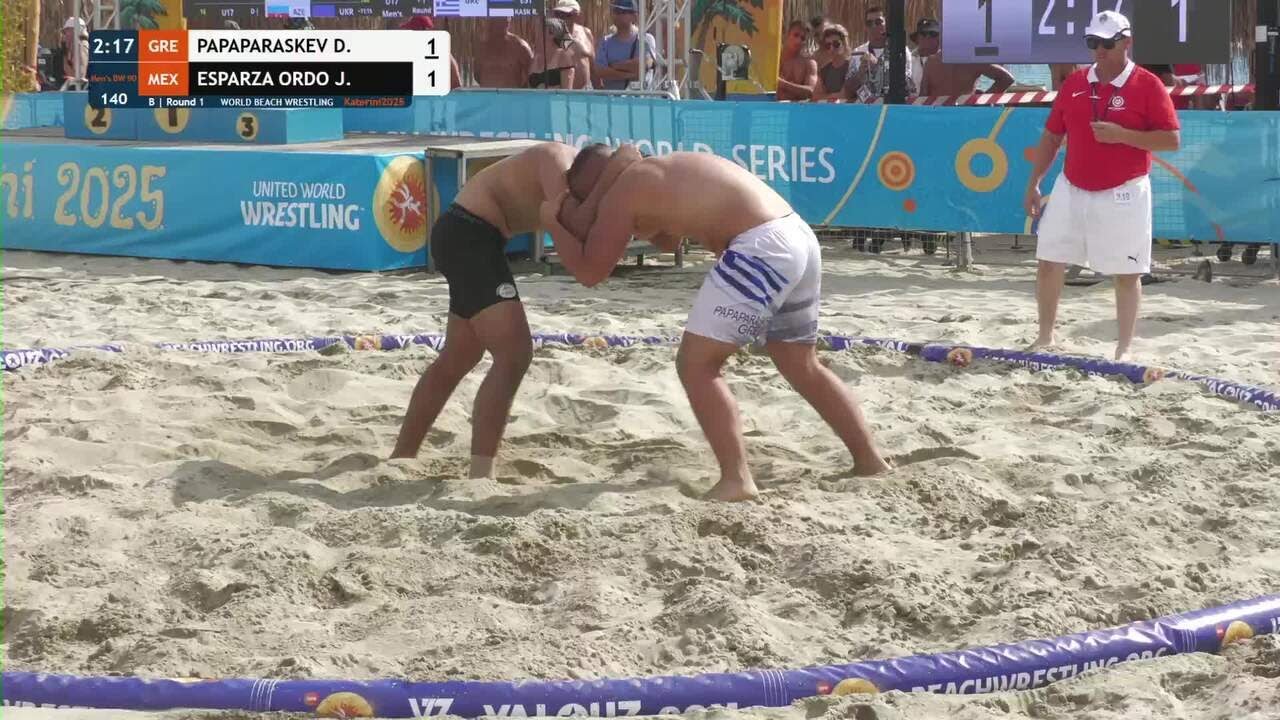 Dimitrios Maximos PAPAPARASKEVAS (GRE) vs. Jose Manuel ESPARZA ORDONEZ (MEX) • B | Round 1 • Men's B