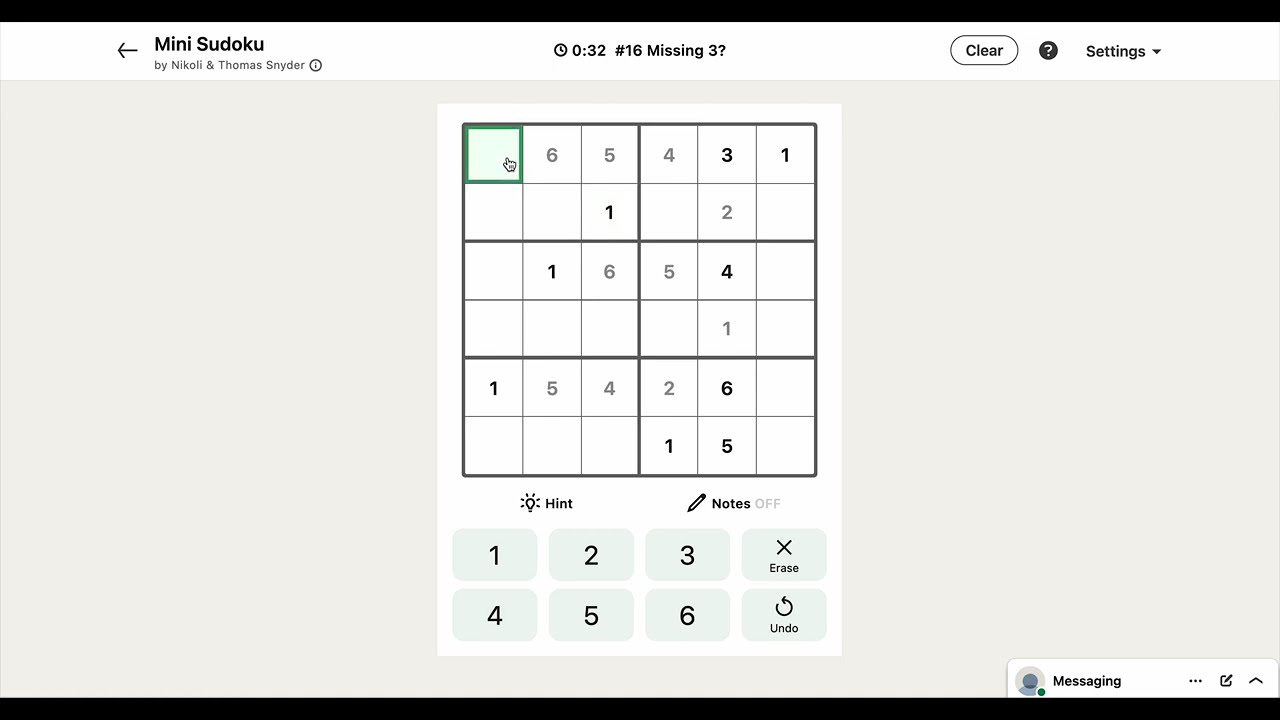 LinkedIn Mini Sudoku #16 Missing 3? | Today's Answer