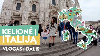 Kelionė į Italiją | Vlogas 1 | Milanas | Bolonija | Komo ežeras