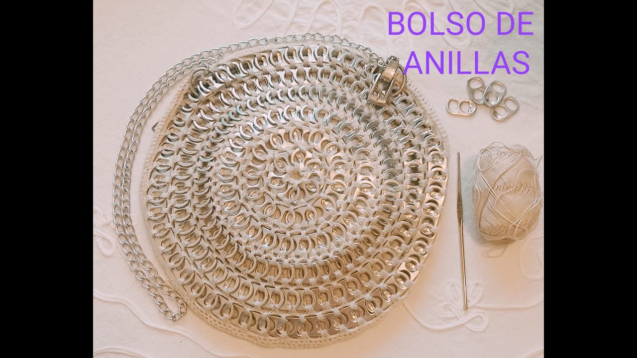 BOLSO DE ANILLAS DE REFRESCO REDONDO super !! ORIGINAL !! esplicado paso a paso...:)