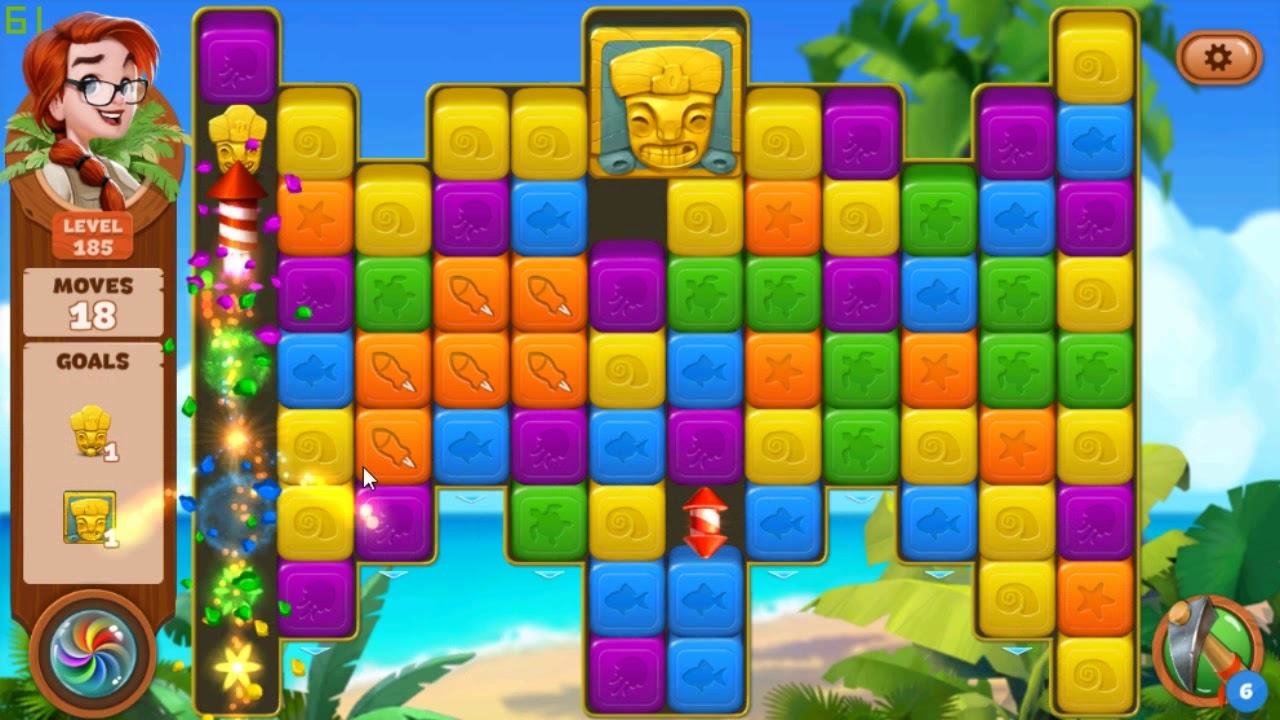 Lost Island Blast Adventure level 185