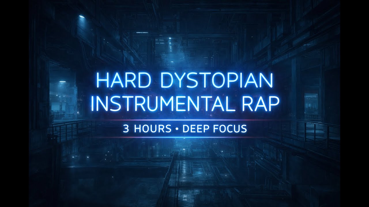 3 Hours Hard Dystopian Instrumental Rap — Deep Focus Music for Coding & Study