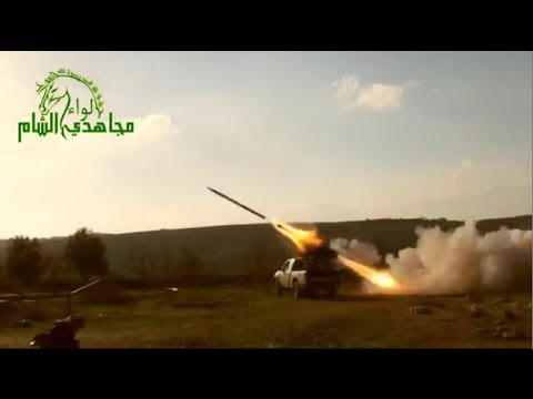 الله أكبر اروع عمليات اطلاق صواريخ غراد واستهداف مطار حماة و دير محردة و رتل قوات الأسد