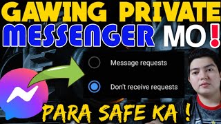 PAANO I PRIVATE ANG MESSENGER MO ! | HOW TO PRIVATE YOUR MESSENGER TO AVOID UNKNOWN MESSAGES ! screenshot 3