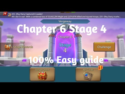 Lords mobile Vergeway Chapter 6 Stage 4 easiest guide