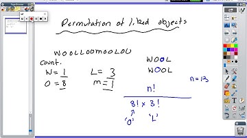 Permutations of like objects