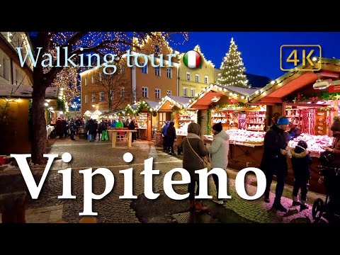 Vipiteno/Sterzing & Christmas market (Alto Adige Südtirol), Italy【Walking Tour】History in Subtitles