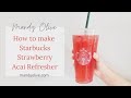 How to make Starbucks Strawberry Acai Refresher Copycat recipe