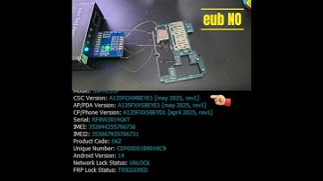 Samsung A135F EUB Not Working | Unlock via ISP Pinout