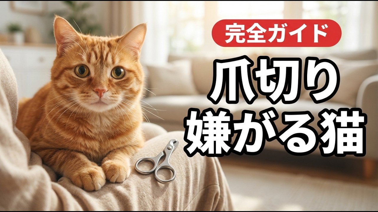 猫が爪切りで暴れる？3つの原因と対処法