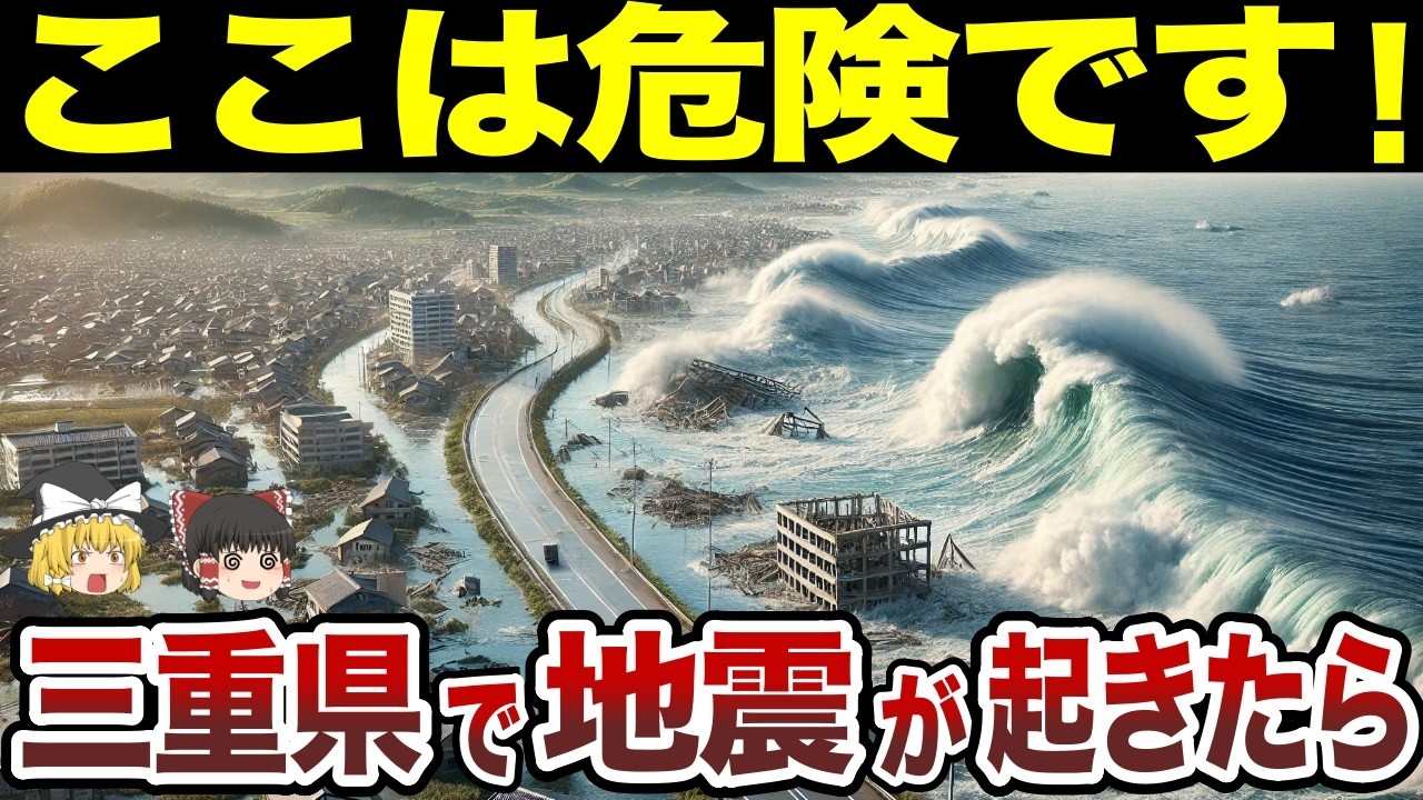 【日本地理】三重県で地震が起きたら超危険な市町村ランキング【ゆっくり解説】