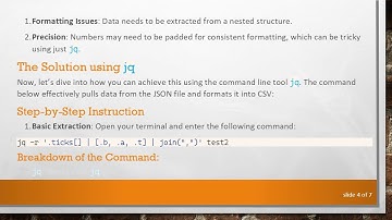 Extracting a JSON List into CSV Using JQ