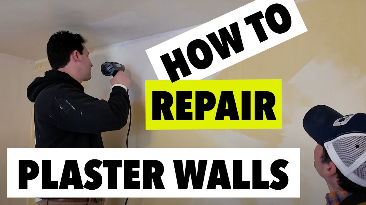 How To Repair Plaster Walls - YouTube