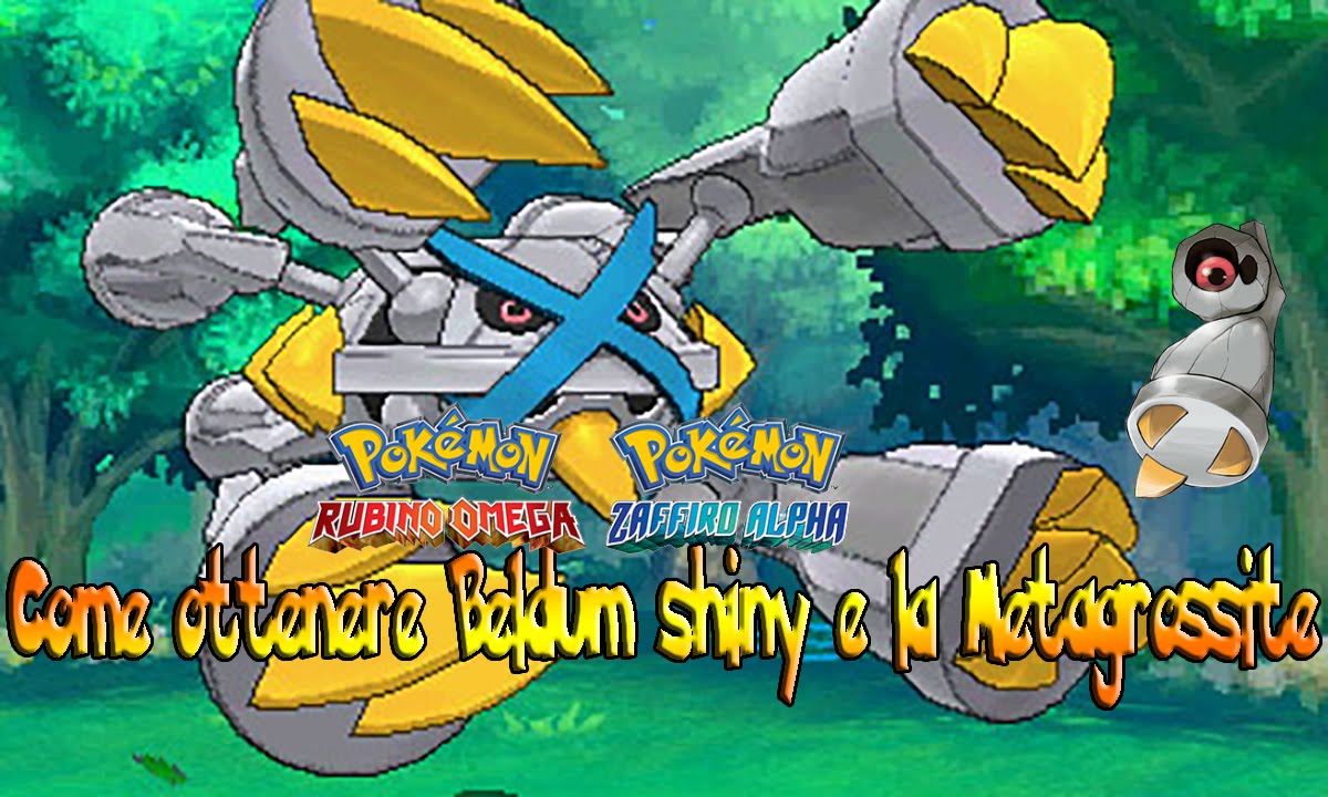 Pokémon Evento SHINY Beldum Metagross 6IV, Nature Allegra, ID11214, Compatibile ORAS SM USUM
