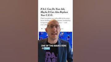 AI is replacing CEOs 🫢#artificialintelligence #ai #tech #ceo #cios #techleaders #technews