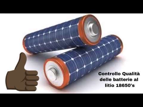 Controllo qualità delle batterie a litio 18650