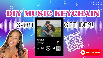 DIY Music Keychain with QR Code