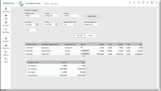 How to View - detailed Stock Ledger for Products