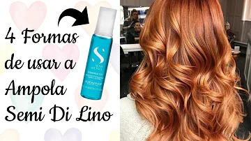 Como usar o óleo Semi di Lino no cabelo?